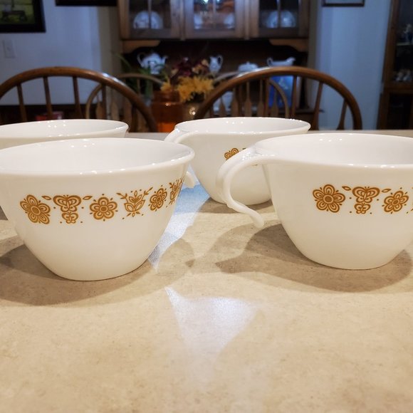 Corelle Other - (4) Corelle Butterfly Gold Mugs
